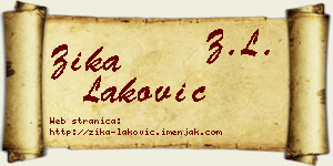 Žika Laković vizit kartica
